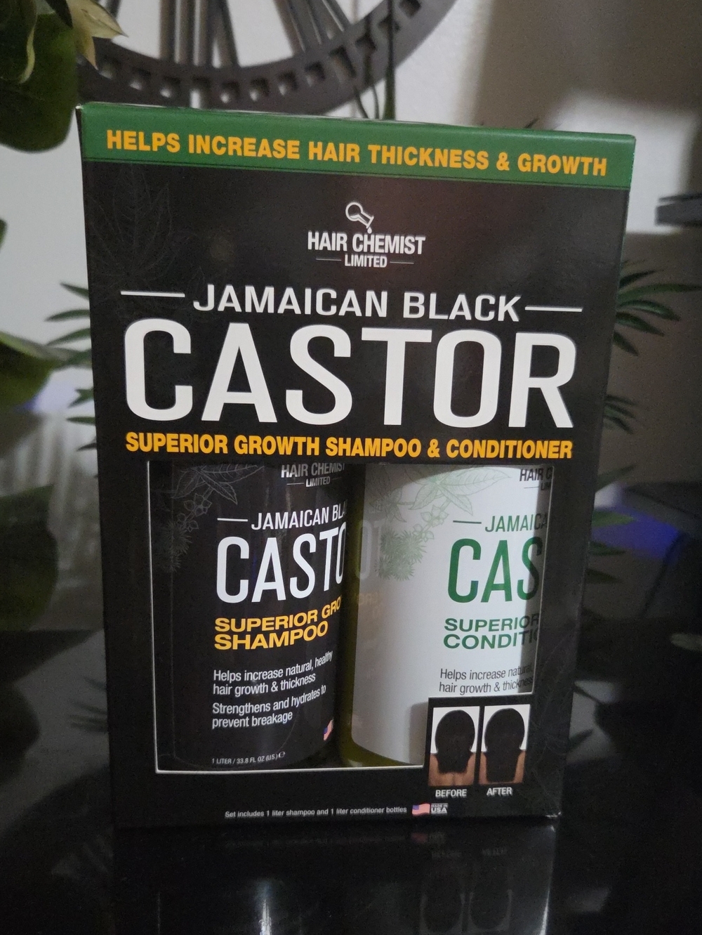 Jamaican Black Castor Superior Growth Shampoo & Conditioner - Black/White